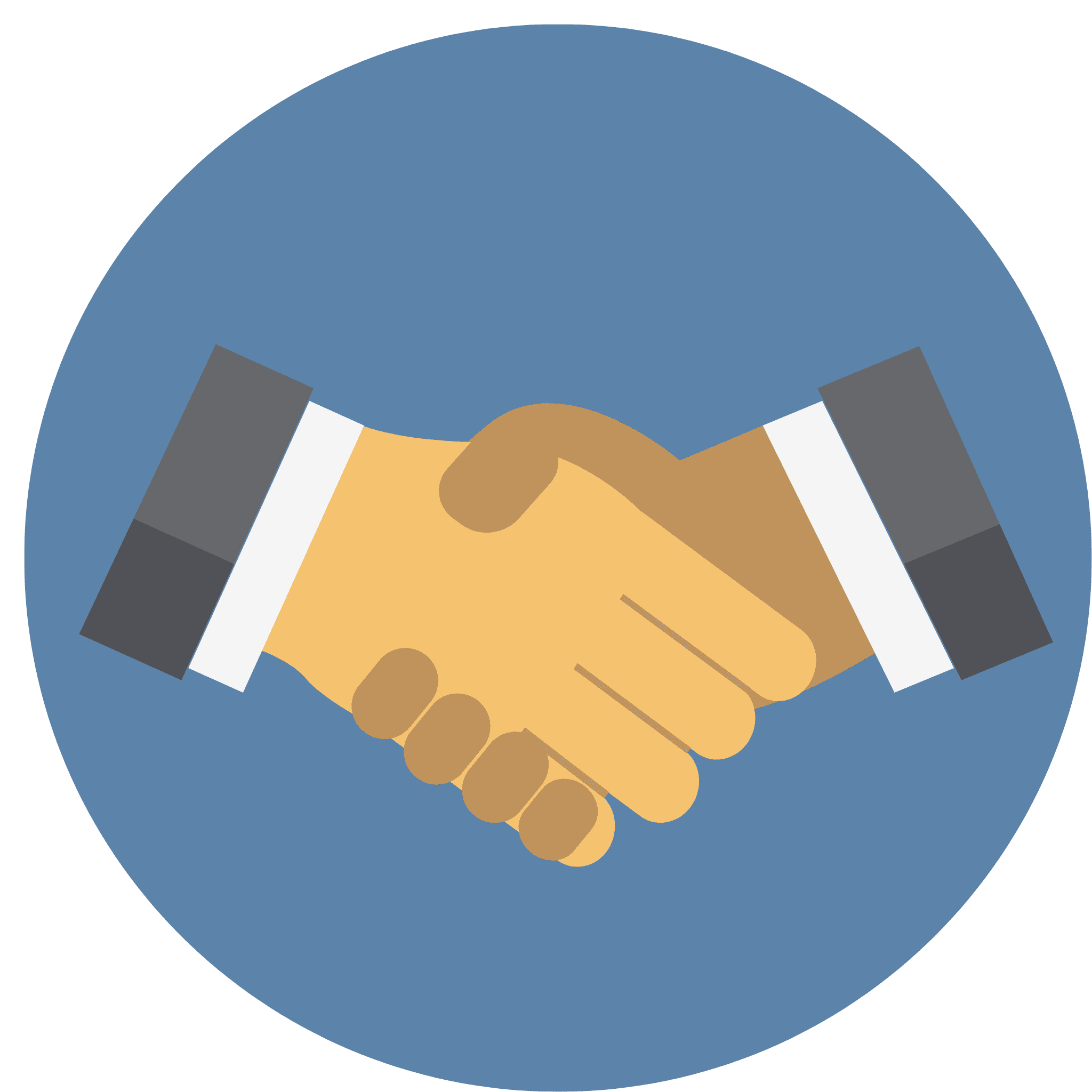 Poignée de main symbolisant un accord de rachat de voitures avec Recup-Occaz